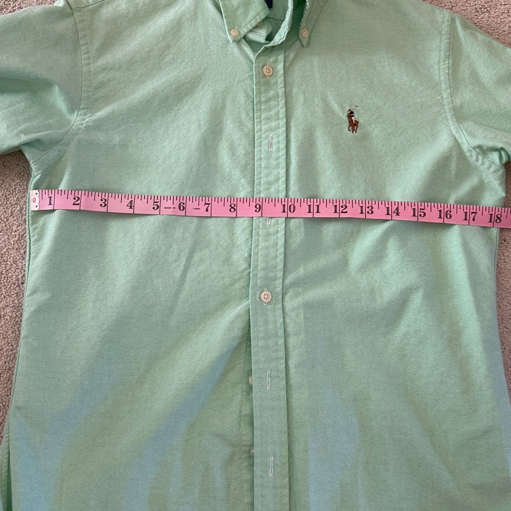 Ralph Lauren Classic Fit Mint Green Womens Shirt - Picture 8 of 9
